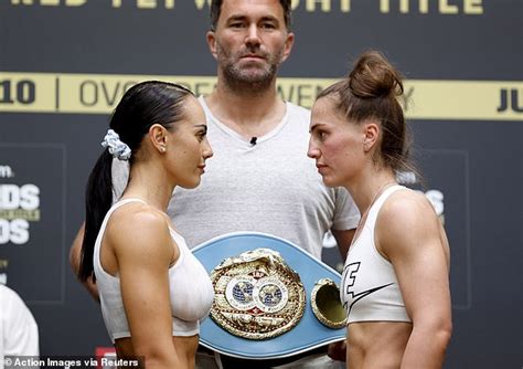 Female Aussie boxing star shows up at weigh